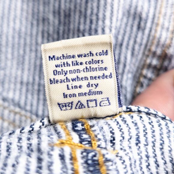 GH Bass & Co Striped Denim Skirt Women's Blue Size 4 Nautical Preppy - Picture 5 of 6